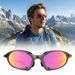 Polarized UV400 Cycling Sunglasses Sandblasted Metal Frame Sports Riding Glasses Outdoor Hiking Mountain Bike Eyewear_desvips.com
