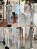 Hot Sale Casual Workout Women's Two Piece Set Round Neck T-shirt Low Waist Flare Pants Tracksuit Outfit_desvips.com