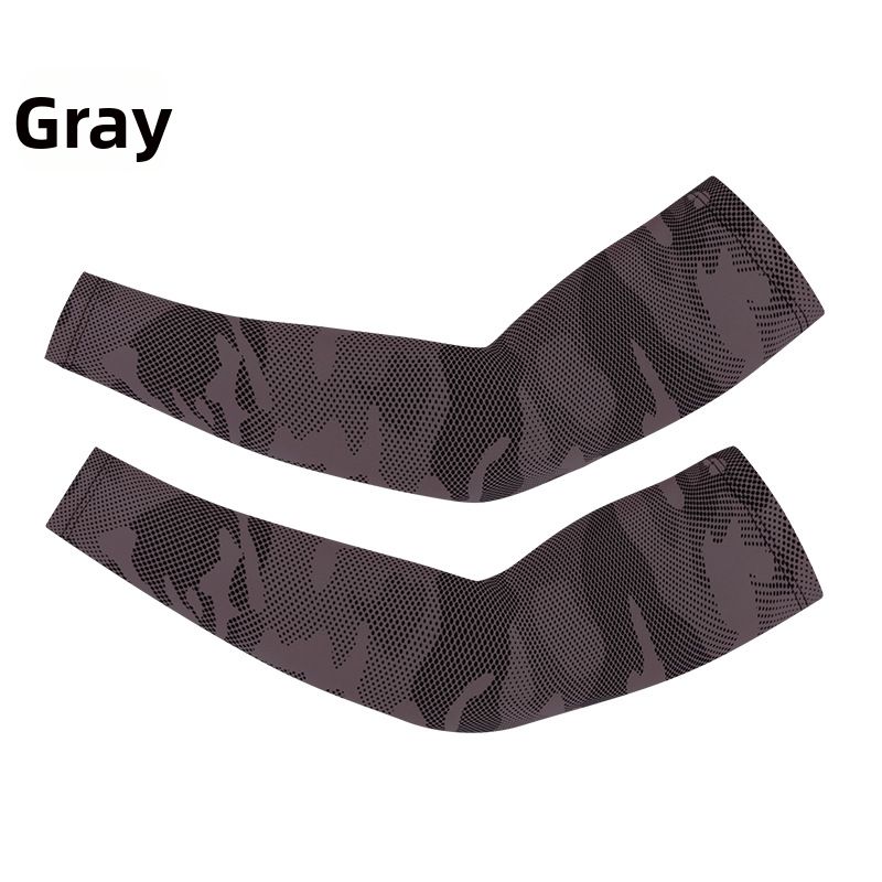 Sports Arm Sleeves For Outdoor Travel, Sun Protection, Summer Cycling, Fishing, UV Protection Ice Silk Sleeves_desvips.com