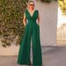 new slim jumpsuit high waist slimming jumpsuit straight wide leg pants for women_desvips.com