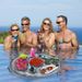 Inflatable Floating Drink Holder - Thickened Eco-Friendly PVC Cup Holder (Non-Slip Design Fits Most Cups Includes Repair Kit & Storage Pouch)_desvips.com