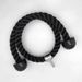 Double-Ended Bicep Training Rope, Gym Accessory, Surface Handle, Black Double-Ended Pull-Up Rope_desvips.com