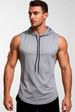 Cross-border Hooded Basketball Vest For Men, Summer High-elasticity Breathable Fitness Top, Training Sports Quick-drying_desvips.com