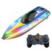 New Water Race Lights Children's Remote Control Boat_desvips.com
