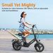 HillMiles Mile 1 Urban Commuter Electric Bike 250W Motor 36V 10.4AH Battery Electric Bicycle 14"City Tire Folding E-Bike_desvips.com