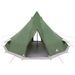 Family Teepee Tent - Spacious Blue/Gray/Green Polyester Camping Retreat With Modern Design - 560 X 560 X 300 Cm_desvips.com