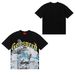 Brand Skull And Rose Print Casual Short-Sleeve T-Shirt, Same Style For Couples_desvips.com