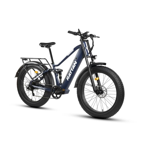 RATTAN Pathfinder Pro Electric Mountain Bike With 48V 18Ah Battery,Shimano 7-Speed_desvips.com