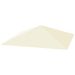 Ersatzdach Für Pavillon 3 X 3 M Wasserabweisend Pavillondach UPF30+ Ersatzbezug Oxford-Stoff, 370 G/m², Cremeweiß_desvips.com