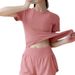 Breathable Summer Sports Suit Women, Mesh Yoga Fitness Wear, Suitable For Cycling Training, Morning Jogging,_desvips.com