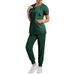 Women's ready-to-use oral dentist surgical gown split toiletry suit elastic quick-drying hospital nurse uniform_desvips.com