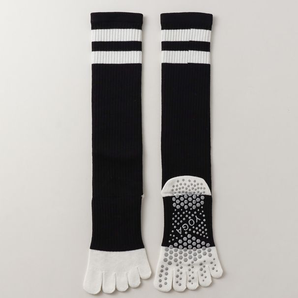 Five-Toe Yoga Split-Toe Professional Non-Slip Pilates Pressure Calf Women's Sports Special Long Tube Socks_desvips.com