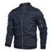 Spring Autumn Men's Bomber Casual Lightweight Jacket For Men Sports Windbreaker Zip Up Coat With Pockets Clothing_desvips.com