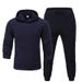 Men's Clothing men's casual sports fitness solid color sweatshirt suit hooded sweatshirt_desvips.com