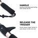 VTAVTA 23CM Stainless Steel Fishing Gripper Professional Fish Catcher Lip Grip Clamp Grabber Folding Pliers Holder Fishing Tool_desvips.com