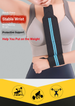 Fitness Wrist Brace Elastic Compression Strap Bench Press Anti-sprain Equipment Training Belt_desvips.com