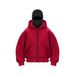 2026 Fashion Zip-Up Hoodies Women/Men Polyester Long Sleeve Loose Flocking Double-Layered Hooded Zipper Sweatshirts_desvips.com