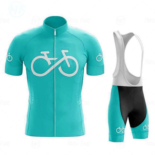 2025 New Summer Men's Short Sleeve Cycling Jersey Set Moisture-Wicking Mountain Off-Road Clothing_desvips.com