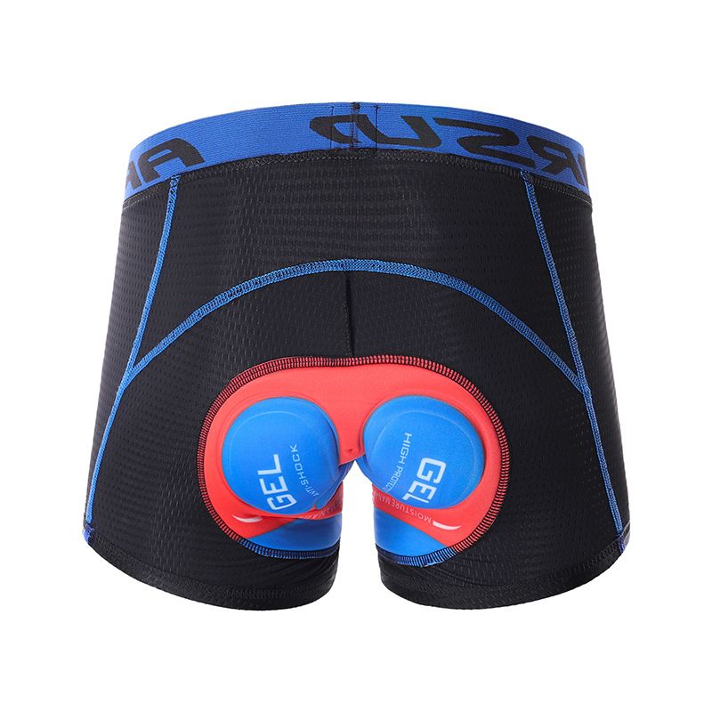 NOKO-ARSUXEO Quick-drying Breathable Thickened Silicone Pad Shock-absorbing Cycling Underwear Men's Shorts U05_desvips.com