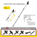 Carbon Fiber Ultra-Light Telescopic Trekking Walking Stick Lightweight Portable Outdoor Climbing_desvips.com