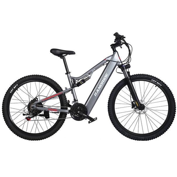 RANDRIDE YG90A Electric Bike 1000W Motor 45km/h Max Speed 48V 17Ah Battery 70-90 Max Range 27.5'' CST Tires Hydraulic Disc Brake_desvips.com
