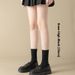Calf Socks For Women Autumn And Winter Cotton Socks For Women's Pressure Slim Leg Socks Black And White Over The Knee Socks_desvips.com