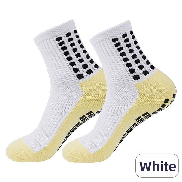 Men's Mid Calf Sports Socks Terry Cloth Non Slip Socks For Basketball Running Cycling_desvips.com
