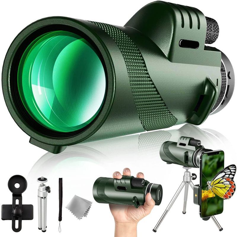 APEXEL Powerful 80X100 HD Monocular Telescope Long Range Zoom With Tripod Phone Clip For Outdoor Hunting Camping Tourism_desvips.com