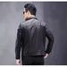 New Haining Genuine Leather Jacket For Men, Top Layer Cowhide, Turn-Down Collar, Short Slim Fit Motorcycle Jacket, Thin_desvips.com