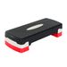 Stepper Aerobic Fitness Hauteur Reglable 2 Niveaux Surface Antiderapante PP 68 X 29 X 15 Cm Rouge Noir Et Gris_desvips.com