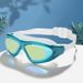 Qilang Large Frame Goggles For Adults, Electroplated Non-Prescription Waterproof Anti-Fog Boxed Diving Goggles, Eye_desvips.com