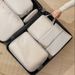 Set/6 Pcs Compessible Packing Tavel Stoage Bag Cubes Watepoof Suitcase Nylon Potable With Handbag Luggage_desvips.com