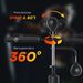 Sacco Boxe Da Terra 4 In 1 Con 2 Speedball, Barra Girevole E Sacco, Altezza Regolabile Da 160-230cm, Nero_desvips.com