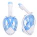 New silicone full dry anti-fog breathing tube adult full face big frame snorkeling mask diving goggles_desvips.com