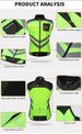 WOSAWE Cycling Reflective Safety Vests Men Sleeveless Sports Vest Ropa Ciclismo Jersey Gilet MTB Road Bike Wear Bicycle_desvips.com