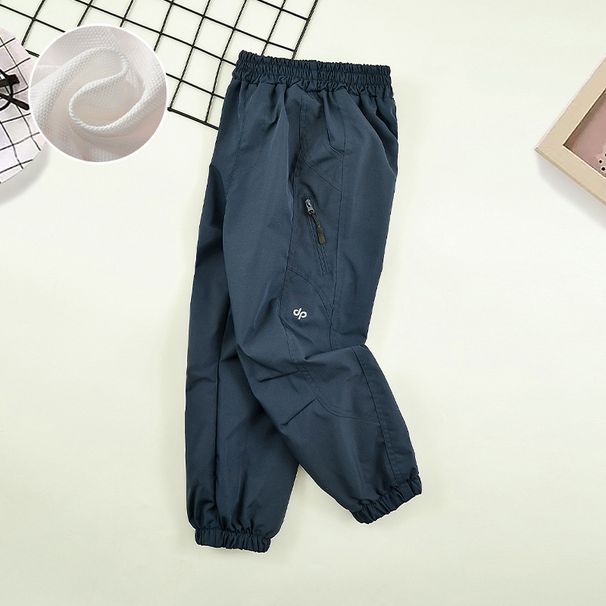 Children's Softshell Spring And Autumn Boys' 2025 New Long Outdoor Sports Big Kids Waterproof Casual Pants_desvips.com