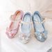 Children's Princess High Heels Elsa Leather Little Girls' Crystal Flower Girl Spring And Autumn Fashion New Single Girls'_desvips.com