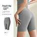 European And American Short Traceless Female Peach Fitness Sports Running Tight High Waist Hip Lifting Yoga Pants_desvips.com