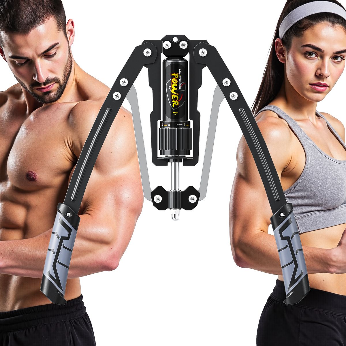 Adjustable Arm Trainer - Home Chest Expander, 22-440 Pounds Resistance, Used For Chest And Arm Muscle Training, Physical Exercise, Fitness_desvips.com