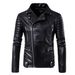 Men's Clothing New Men's Motorcycle Leather Jacket Multi zipper Men's Leather Jacket 1800 B003_desvips.com