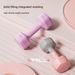 Soft-Grip PVC Dumbbell Set For Women & Teens - 4 Colors, 1-4kg Adjustable, Home Workout For Arms & Core (Lilac/Pink/Blue/Green)_desvips.com