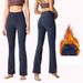 Women's High-Waisted Flared Yoga Pants - Ultra-Stretchy Nylon Bootcut Leggings For Workout & Casual Wear_desvips.com
