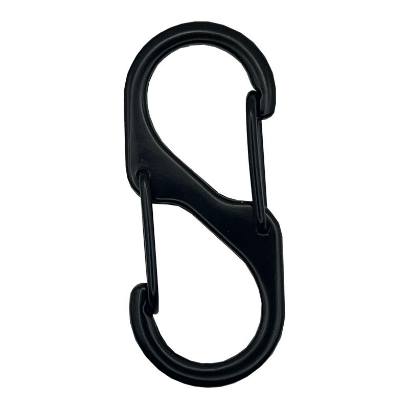 Two-way S-hoo Carabiner, S-clasp, Eychain, Spring Bag Accessory, Figure-eight Bucle, Outdoor Travel Quic-release_desvips.com