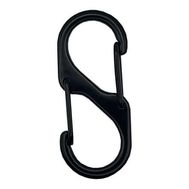 Two-way S-hoo Carabiner, S-clasp, Eychain, Spring Bag Accessory, Figure-eight Bucle, Outdoor Travel Quic-release_desvips.com