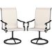 Outsunny Outdoor Patio Swivel Chairs With High Back For Patio Dining In Cream_desvips.com