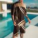 2023 Summer Mesh Set for Men's Trendy Casual Beach Style 3D Digital Printed T-shirt and Shorts_desvips.com
