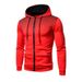 Polka Dot Autumn Winter New Men's Casual Cardigan Hooded Sweatshirt Printed Youth Jacket_desvips.com