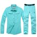 Hiking Clothings Women's Quick Drying Shirt Long Sleeve Detachable Short Sleeve Two Piece Splicing Solid Color Quick Drying Quick Drying Underwear Set_desvips.com