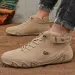 High Top Sports Men's Breathable Leather Casual Women's Fashionable Design Durable Rubber Shoes White_desvips.com