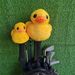 Crossing The Ocean Little Yellow Duck Golf Club Cover No. 1 Wooden Hat Cover Little Duck Small Wooden Club Cover Golf Supplies_desvips.com